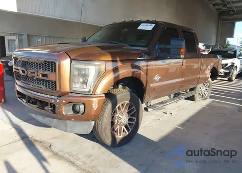 2011 Ford F-250 Lariat из США, поврежденный, VIN 1FT7W2BT7BEA54935